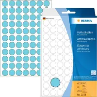 Herma Markierungspunkt 2233 13mm Papier blau 2.464 St./Pack.
