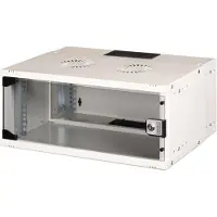 Digitus Wandgehäuse SOHO Pro - 483 mm (19") - 540x400 mm (BxT), Wandmontiertes Regal, 4U, 60 kg, Sperrschloss, Ablageschienen, Verbessertes Kabelmanagement