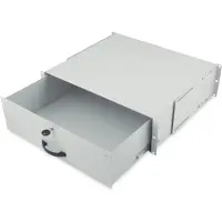 Digitus Abschließbare Schublade für 482,6 mm (19") Netzwerk- und Serverschränke, 3HE, Grau, 6,5 kg