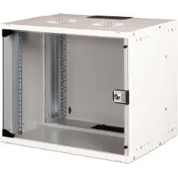 Digitus Wandgehäuse SOHO Pro - 483 mm (19") - 540x400 mm (BxT), Wandmontiertes Regal, 9U, 60 kg, Sperrschloss, Ablageschienen, Verbessertes Kabelmanagement