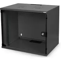 Digitus Wandgehäuse, SOHO, unmontiert - 540x400 mm (BxT), Wandmontiertes Regal, 7U, 60 kg, 12 kg, Schwarz