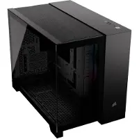 Corsair 2500X RGB, Micro Tower, PC, Schwarz, ATX, Stahl, Kunststoff, Gehärtetes Glas, Gaming