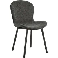 Ebuy24 (2er Set) Esra Esszimmerstuhl dunkelgrau.