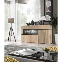 Asm Sideboard Cross Schwarz/Hickory