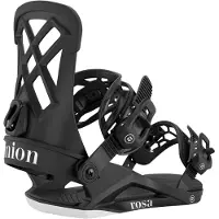 Union - Snowboard Freestyle Bindungen - Rosa Black für Damen - Größe M - schwarz