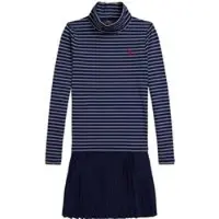 Ralph Lauren Strickkleid 313980676001 Dunkelblau Regular Fit