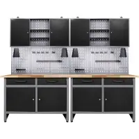 Ondis24 Werkstatt-Set "Werner" 240 cm, mit LED