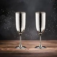 ROBBE & BERKING Martelé Champagnerkelch 90g versilbert 2er-Set
