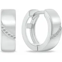 Brilio Silver Gentle round silver earrings EA212W