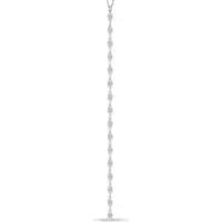 Brilio Silver - Long sparkling necklace with zircons NCL146W