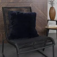 TODAY Kissen Coussin 45/45 fausse fourrure WINTER SPIRIT Navy Badi damen