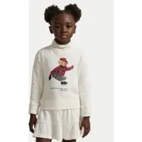 Ralph Lauren Strickkleid 312981086001 Écru Regular Fit