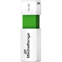 MediaRange MR973, 32 GB, USB Typ-A, 2.0, 15 MB/s, Dia, Grün, Weiß