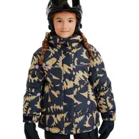 Roxy Snowboardjacke "Askamoon 15K", Kinder, Gr. 14, beige (fennel seed big flower rg), Obermaterial: 100% Polyester., Jacken Snowboardjacke
