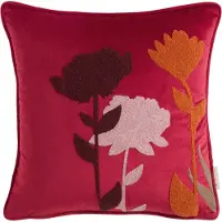 Tom Tailor Dekokissen "Flowers" aus weichem Velvet