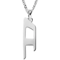 Diesel D Logo Silver Stainless Steel Necklace DX1625040