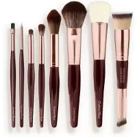 Charlotte Tilbury The Complete Brush Set - Rose Gold & Night Crimson