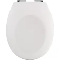 Spirella 10.21263, Verlängert, Harter Toilettensitz, Weiß, ABS, Duroplast, 371 mm, 455 mm