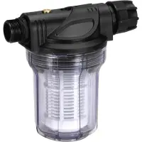 Gardena Pumpen-Vorfilter Wasserdurchfluss bis 3.000 l/h, Pitcher-Wasserfilter, Schwarz, Transparent