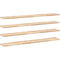 vidaXL Schweberegale 4 Stk 140x20x2 cm Massivholz Akazie Unbehandelt 3279358