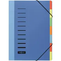 Pagna Ordnungsmappe A4 7 Fächer blau