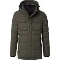 Casa Moda Herren Outdoor-Steppjacke Kapuze Regular Olivgrün 3XL