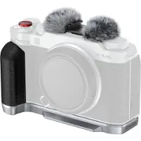 SmallRig 4876 L-förmige Montageplatte mit Silikongriff für Fujifilm X-M5, schwarz