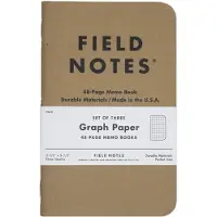 HP Original Kraft FN-01 Graph 3-Pack, Notizbuch, kariert, 3-teiliges Set