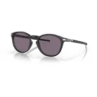 Oakley Round Mens Satin Black Prizm Gris Lunettes de soleil