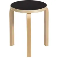 Artek - 60 Hocker, Linoleum schwarz