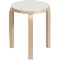 Artek - 60 Hocker, Laminat, weiß