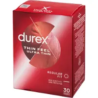 Durex Feel Ultra Thin 30 Stück, extra dünnes Kondom