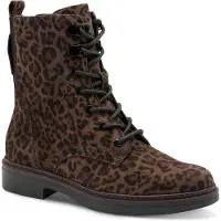 Tamaris Damen Stiefelette Leder Anflechter-Machart Schnürung 8-85107-43, Größe:38 EU, Farbe:Mehrfarbig