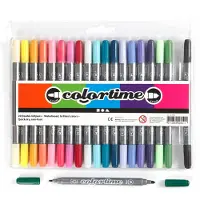 Creativ Company doppelseitige Filzstifte Colortime extra Farben 20 Stück