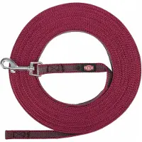 Trixie Schleppleine gummiert, sangria - Größe: S-M: 5 m lang / 15 mm breit