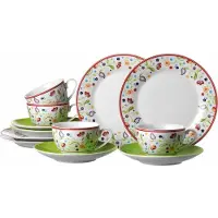 Ritzenhoff & Breker Kaffeeservice "Geschirr-Set, Service SHANTI DOPPIO", (Set, 12 tlg.), 12 Teile, für 4 Personen