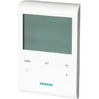 Siemens RDE100.1 Raumthermostat mit Auto-Zeitschaltprogramm und LCD, Batterie S55770T279 RDE1001