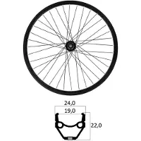 Mvtek E-bike 26´´ Tubeless Mtb Vorderrad