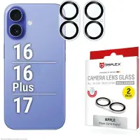 Displex CamGlass All-In-One Kameraprotektor für das Apple iPhone 16 / 16 Plus / 17