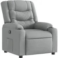 vidaXL Relaxsessel Hellgrau Stoff