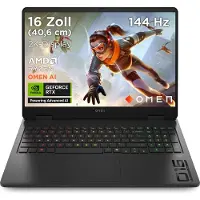 HP OMEN 16-ap0092ng, AMD Ryzen 9, 2,4 GHz, 40,6 cm (16"), 1920 x 1200 Pixel, 16 GB, 1 TB