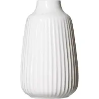 Ritzenhoff & Breker Blumenvase SANREMO, weiss, 240 mm aus Steingut, mit dekorativer Rillenstruktur