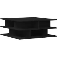vidaXL Couchtisch Schwarz 70x70x29 cm Holzwerkstoff