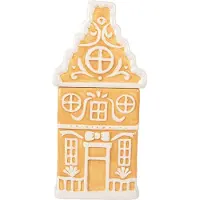 Clayre & Eef Vorratsglasdeckel Lebkuchenhaus 13x11x24 cm Braun Keramik