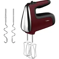 Tefal Powermix Silence Handmixer HT6525, Handmixer, Rot, Mixen, Metall, 600 W, 270 mm