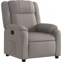 vidaXL Relaxsessel Taupe Stoff