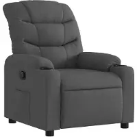 vidaXL Relaxsessel Dunkelgrau Stoff