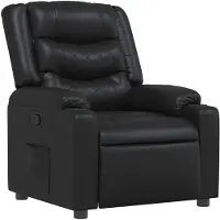vidaXL Relaxsessel Schwarz Kunstleder