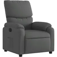 vidaXL Relaxsessel Dunkelgrau Stoff