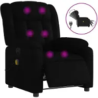vidaXL Massagesessel Elektrisch Schwarz Kunstleder